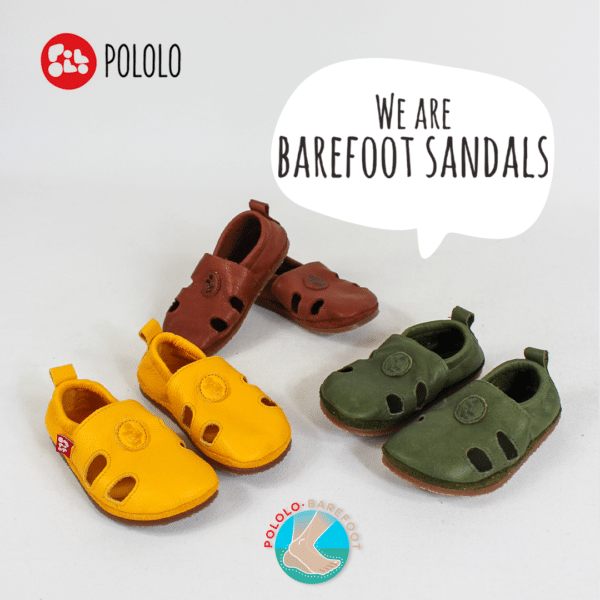 Pololo Barfuß Sandale “Sommer” Braun Fabrikladen