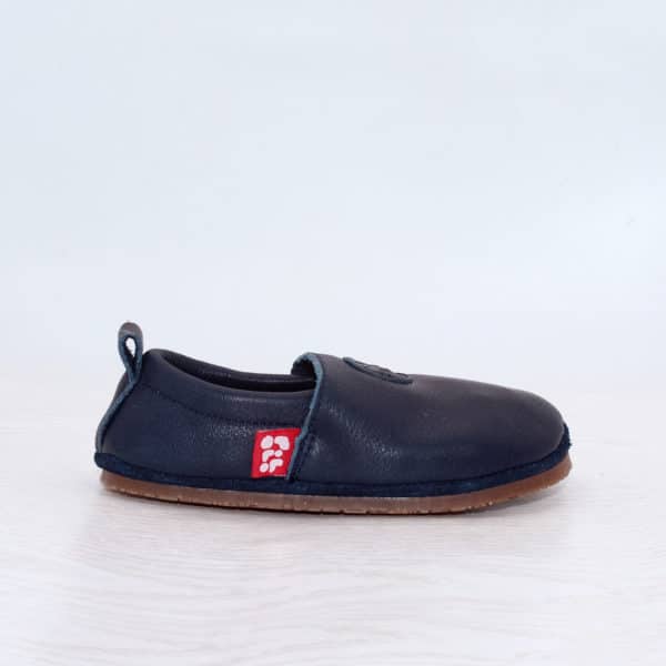Pololo Barfußschuh Uni Leder Blau 2025