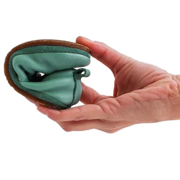 Pololo Barfußschuh Uni Leder Hellgrün Verkauf