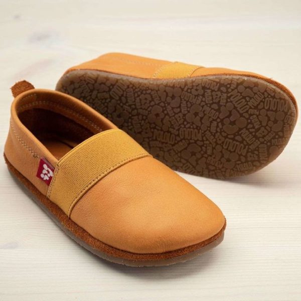 Pololo Outdoor Barfußschuh “Elastico” Hellbraun mit Gummisohle – Restgrößen Blitzverkäufe