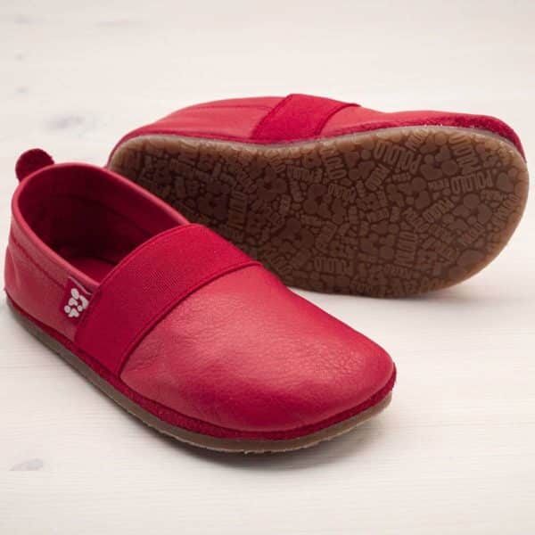 Pololo Outdoor Barfußschuh “Elastico” Rot mit Gummisohle Kostenloser Versand