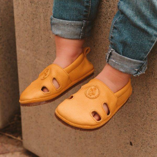 Pololo Barfuß Sandale “Sommer” Orange Begrenztes Angebot