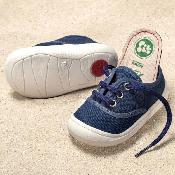 Pololo “Pepe” Baumwoll-Sneaker blau Große Rabatte