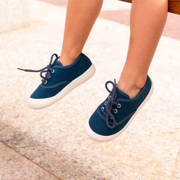 Pololo “Pepe” Baumwoll-Sneaker blau Große Rabatte
