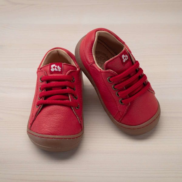 Pololo Sneaker Mini Leder Rot Neueste Stile