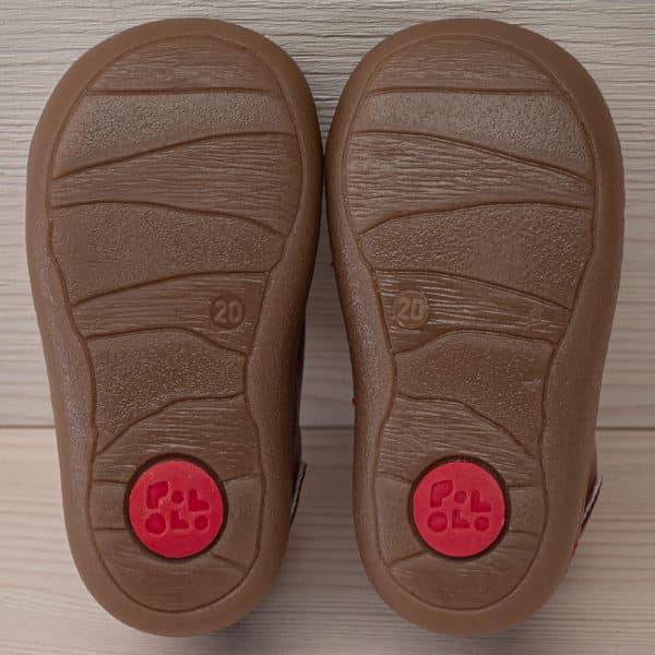 Pololo Sneaker Mini Leder Rot Neueste Stile
