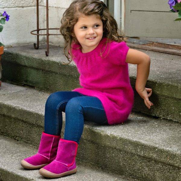 Pololo Winterstiefel “Toledo” 20-27 in Pink zollfrei