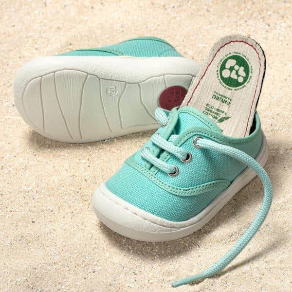 Pololo “Pepe” Baumwoll-Sneaker türkis Exklusive Angebote