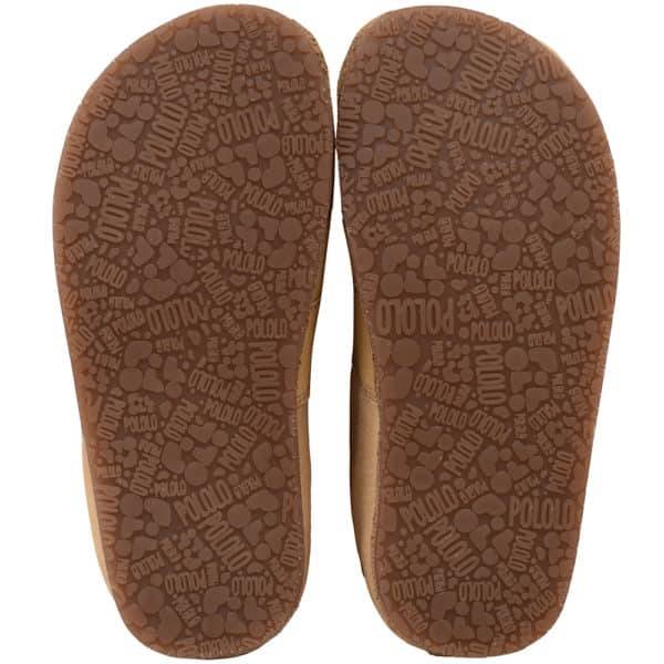 Pololo Outdoor Barfußschuh “Cordel” Hellbraun mit Gummisohle Blitzangebot