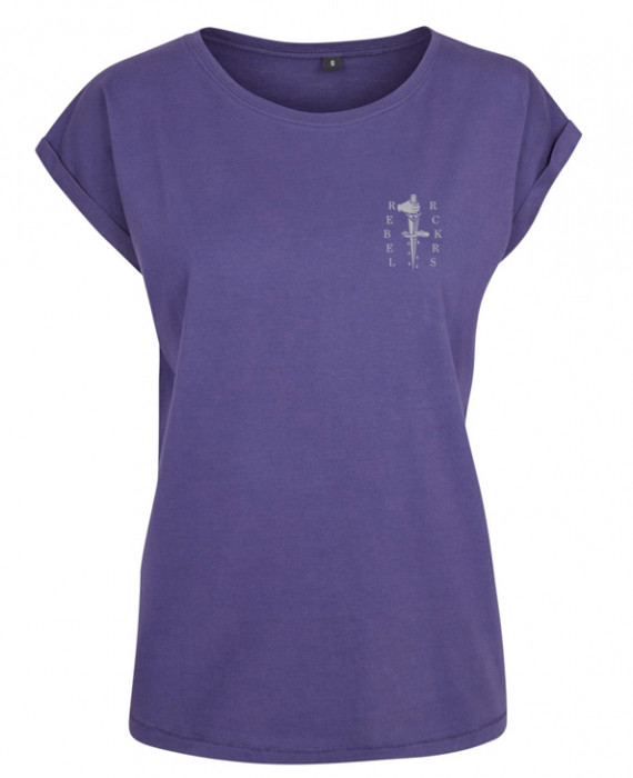 Rebel Rockers Girl Loosefit Tee Blindgirl dark purple 50% Rabatt für begrenzte Zeit