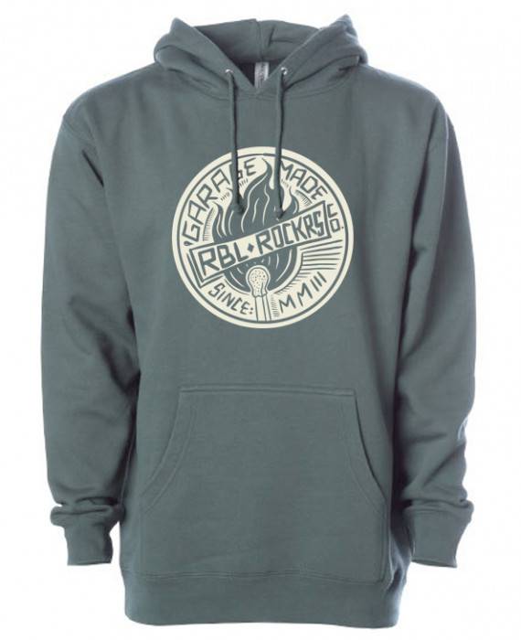 Rebel Rockers Oversized Hooded Match dagreen Exklusive Angebote