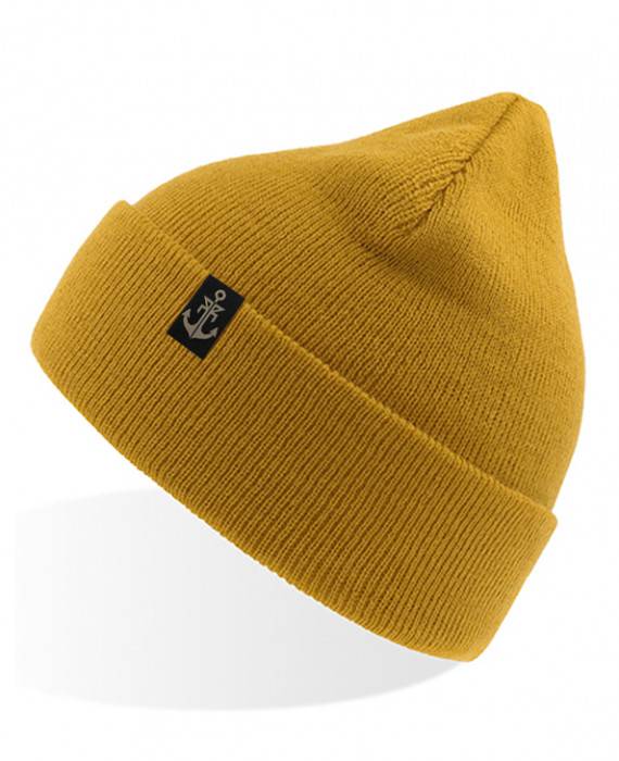 Rebel Rockers Cuff Beanie mustard Begrenzte Freigabe