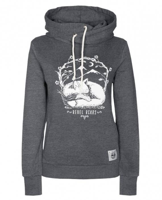 Rebel Rockers Fox Twisted Hooded Vierteljährliche Förderung