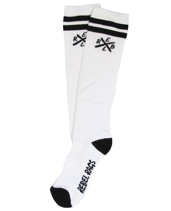 Rebel Rockers Tube Sock X wht Begrenztes Angebot