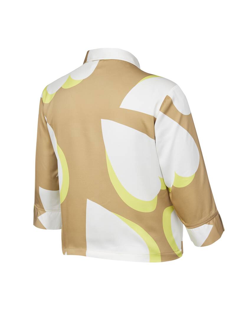 ROCK YOUR CURVES by Angelina Long Sleeves shirt in Beige/WeißArtikelnummer RYC-LCAK-0668-050 Im Verkauf