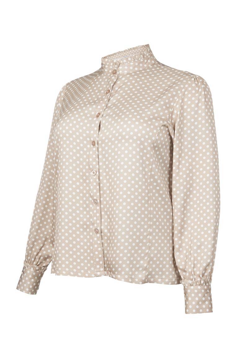 ROCK YOUR CURVES by Angelina Shirt Blouse in Beige/BraunArtikelnummer RYC-LCAK-0289-261 zollfrei
