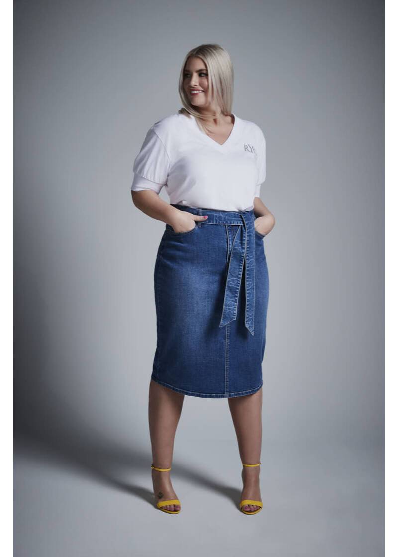 ROCK YOUR CURVES by Angelina T-Shirt in WeißArtikelnummer RYC-LCAK-0662-001 Outlet