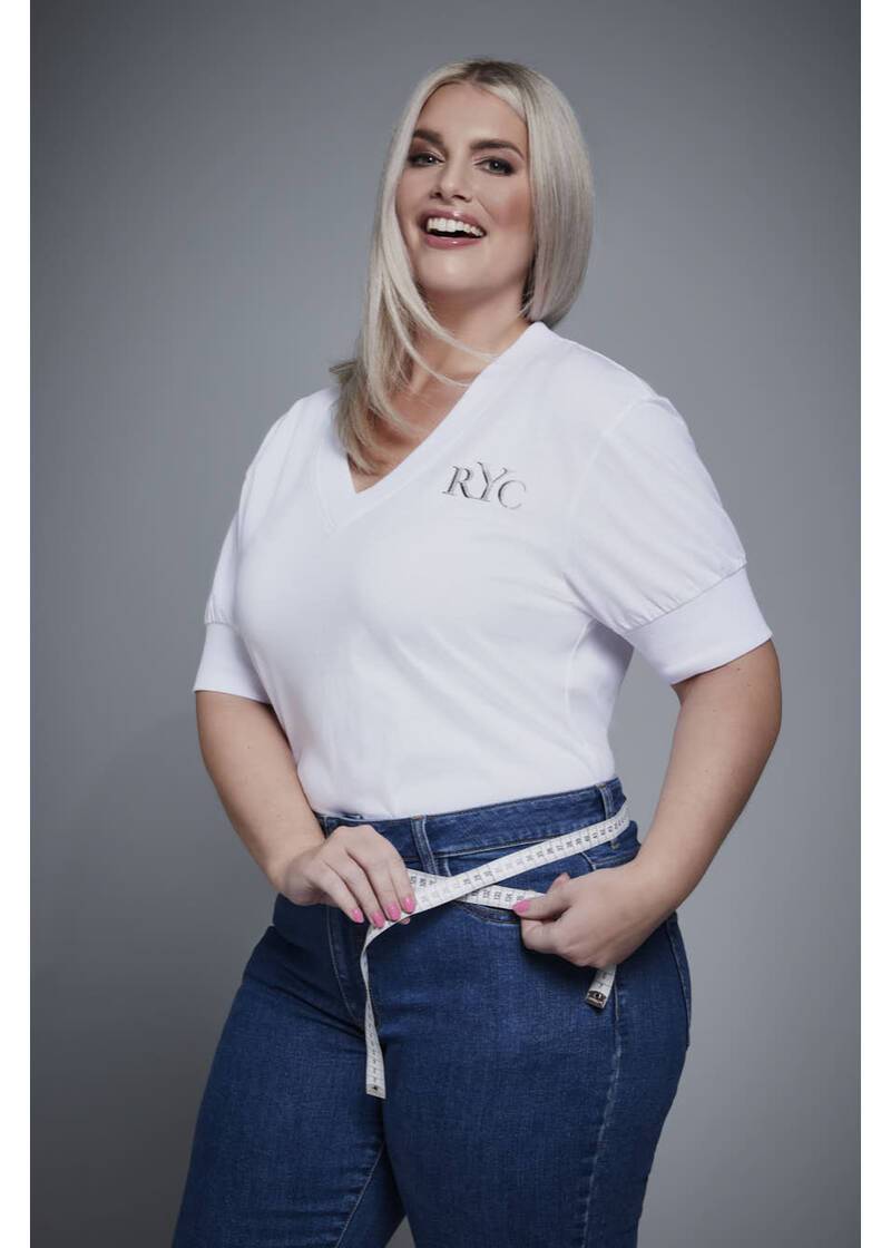ROCK YOUR CURVES by Angelina T-Shirt in WeißArtikelnummer RYC-LCAK-0662-001 Outlet