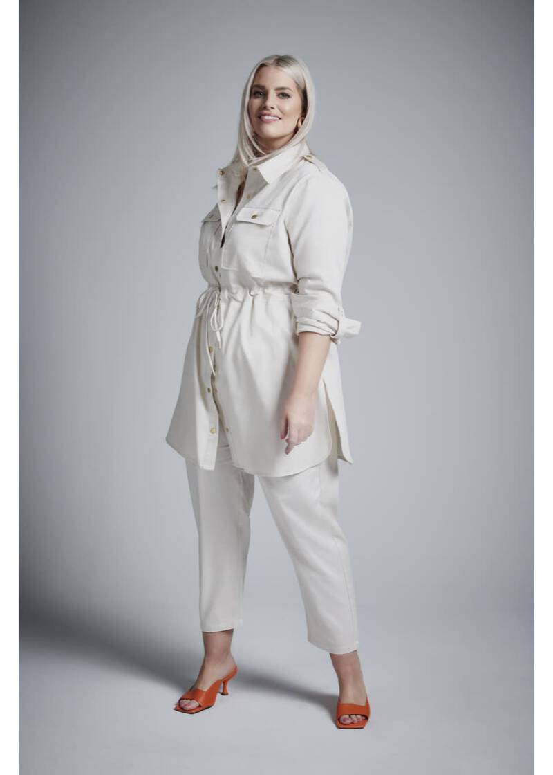 ROCK YOUR CURVES by Angelina Shirt-Tunika in EcruArtikelnummer RYC-LCAK-0455-101 Fabrikpreis