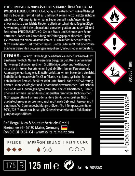 Schuhwerk Schwangau Solitaire Oil Boot Care Spray Blitzverkäufe