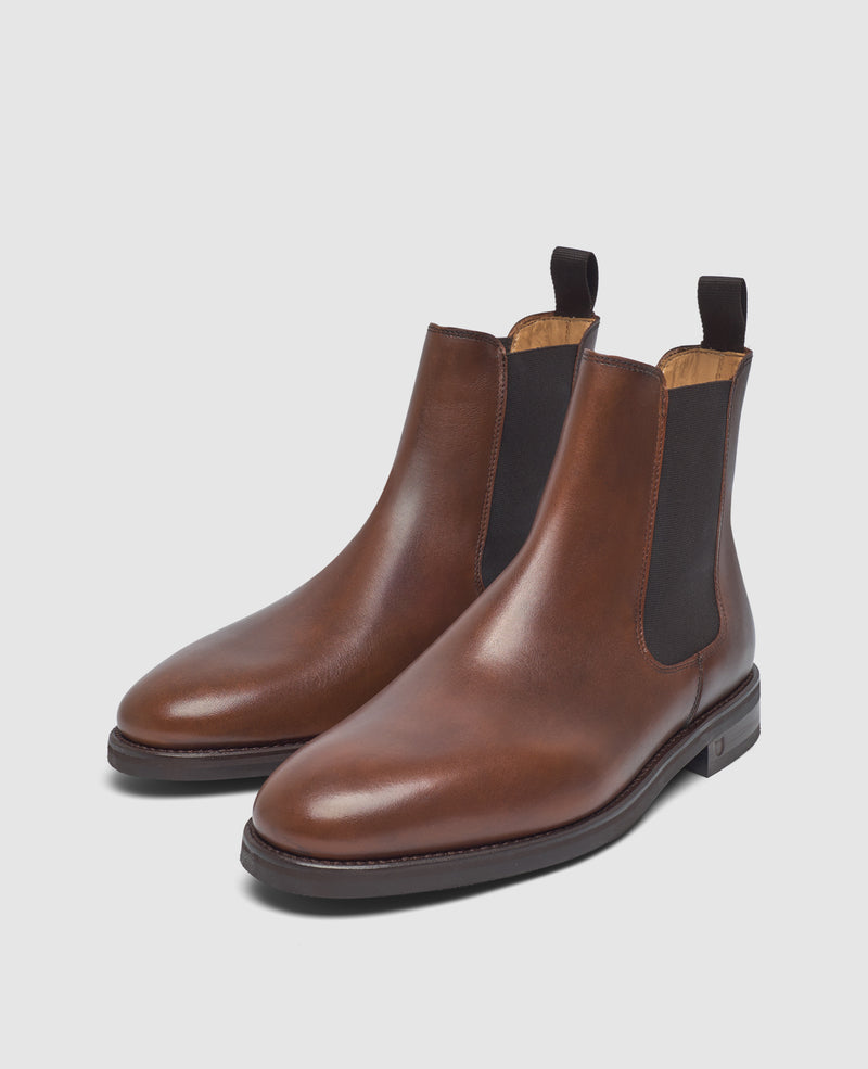 Shoepassion Winston CB2 Chelsea Boot in Mittelbraun - Henry Stevens Shoepassion Clearance-Verkauf