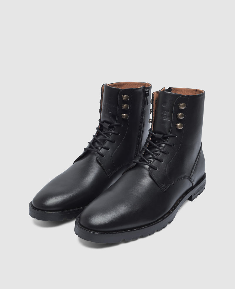 Shoepassion Wallace PDB Derby Boot in Schwarz - Henry Stevens Shoepassion Auslauf