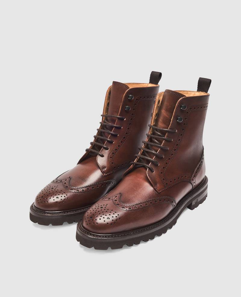 Shoepassion Bonnie FBDB5 Derby Boot in Mittelbraun - Henry Stevens Shoepassion Neueste Stile