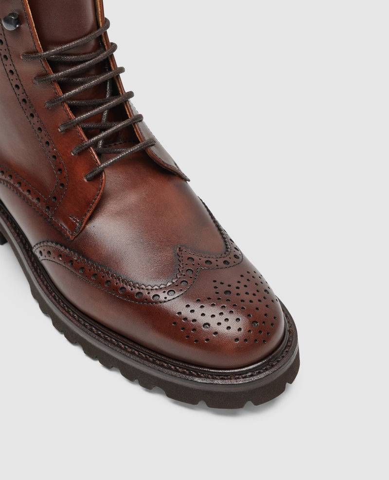 Shoepassion Bonnie FBDB5 Derby Boot in Mittelbraun - Henry Stevens Shoepassion Neueste Stile