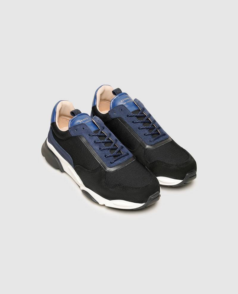 Shoepassion Dynamische Herren-Sneaker aus Leder und Textil| Zespà Shoepassion Schlussverkauf