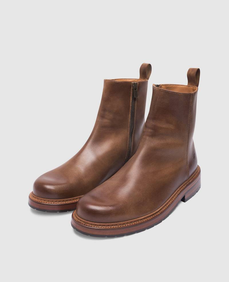 Shoepassion Rio Plain H Stiefelette in Caramel - Heinrich Dinkelacker Shoepassion Fabrik Onlineshop