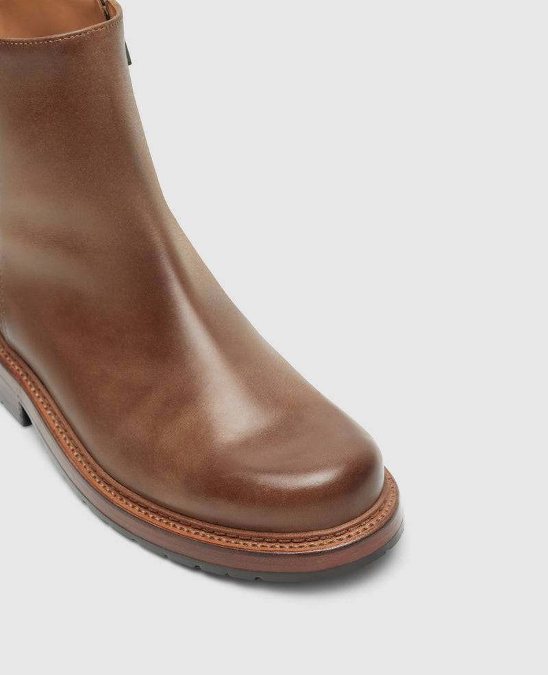 Shoepassion Rio Plain H Stiefelette in Caramel - Heinrich Dinkelacker Shoepassion Fabrik Onlineshop