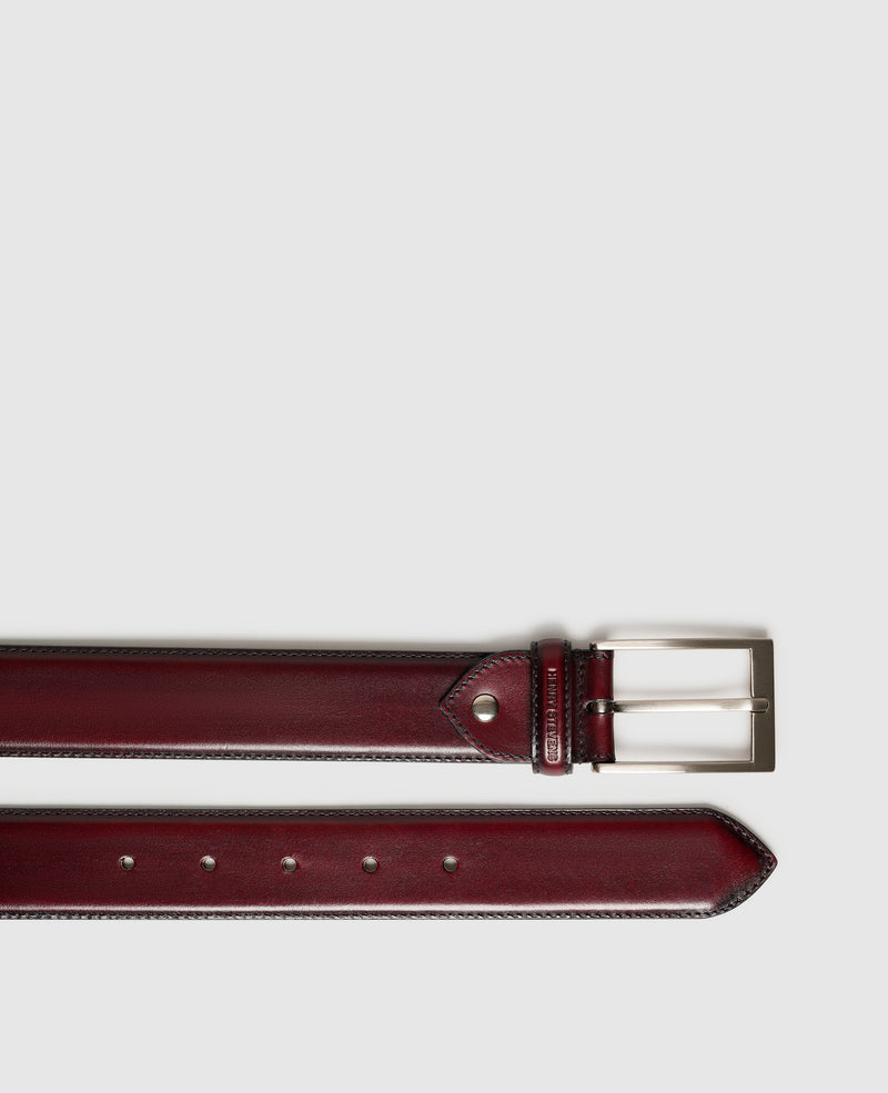Shoepassion Edler Herrengürtel aus Leder mit Handfinish Henry Stevens Shoepassion Saisonschlussverkauf
