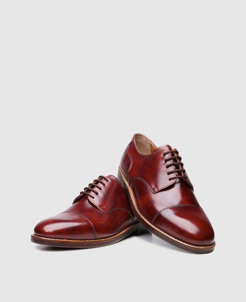 Shoepassion Heinrich Dinkelacker Captoe Derby aus Toscana Calf Shoepassion Kostenloser Versand international
