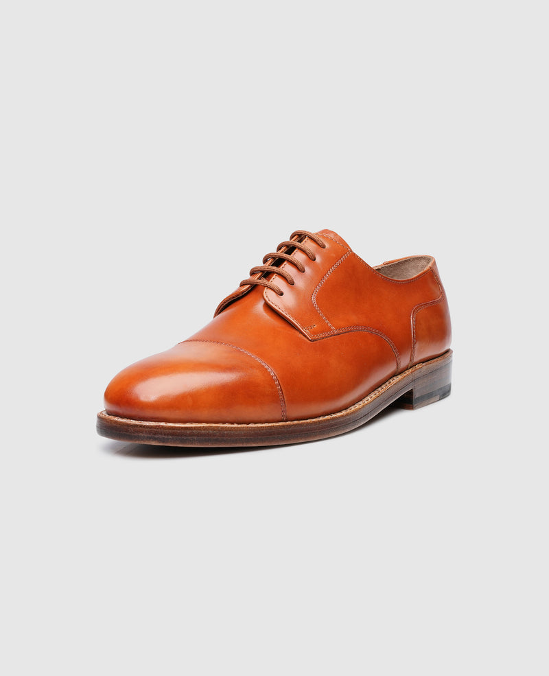 Shoepassion Heinrich Dinkelacker Captoe Derby aus Toscana Calf Shoepassion Fabrikladen
