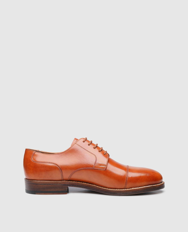 Shoepassion Heinrich Dinkelacker Captoe Derby aus Toscana Calf Shoepassion Fabrikladen