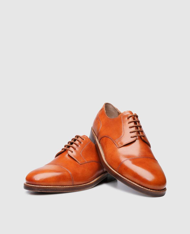 Shoepassion Heinrich Dinkelacker Captoe Derby aus Toscana Calf Shoepassion Fabrikladen