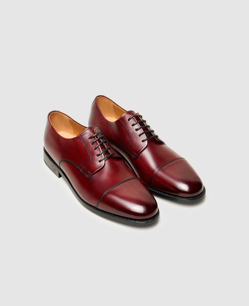 Shoepassion Rahmengenähter Derby Herrenschuh mit Patina Henry Stevens Shoepassion Auslauf