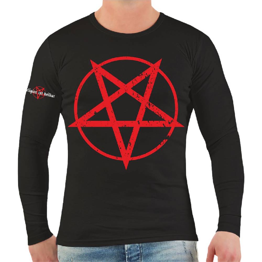 Spass Kostet Männer Longsleeve Pentagramm Begrenzte Freigabe