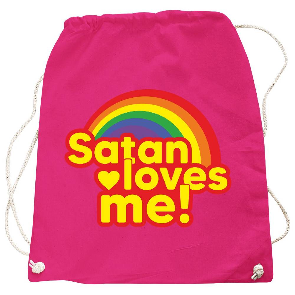 Spass Kostet Rucksack Satan loves me Kostenloser Versand