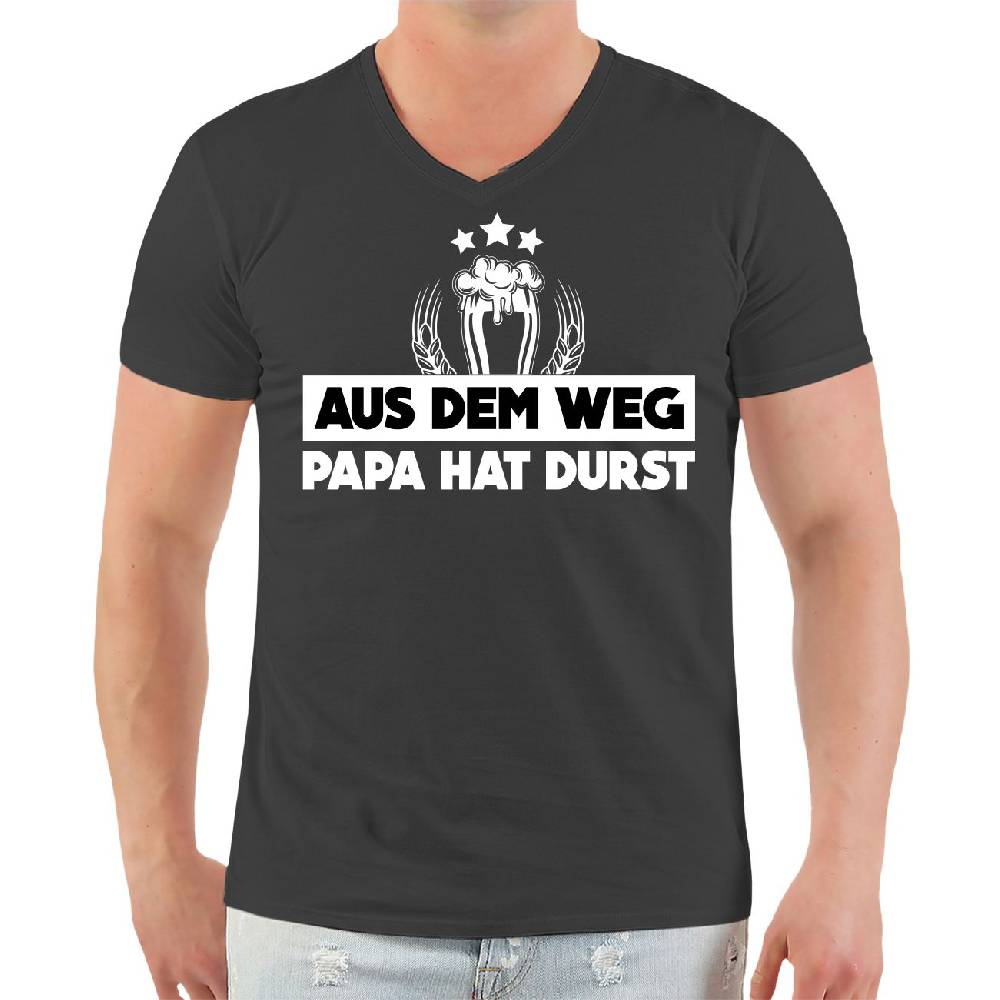 Spass Kostet Herren VNECK TShirt Aus dem Weg PAPA HAT DURST Speichern exportieren
