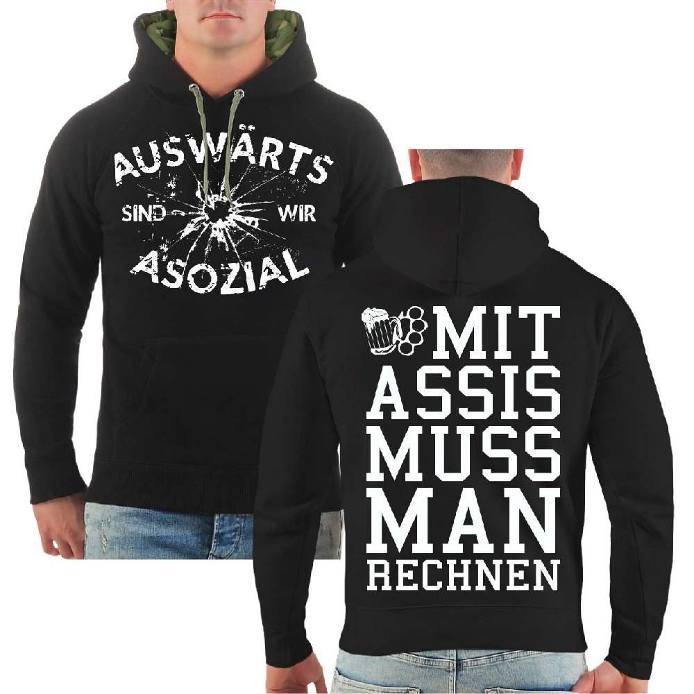 Spass Kostet Männer Kapu Auswärts sind wir Asozial Fabrik Onlineshop