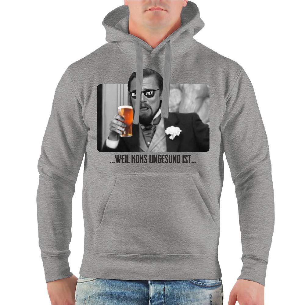Spass Kostet Männer Kapu BIER weil Koks ungesund ist SCHWARZE SCHRIFT Begrenztes Angebot