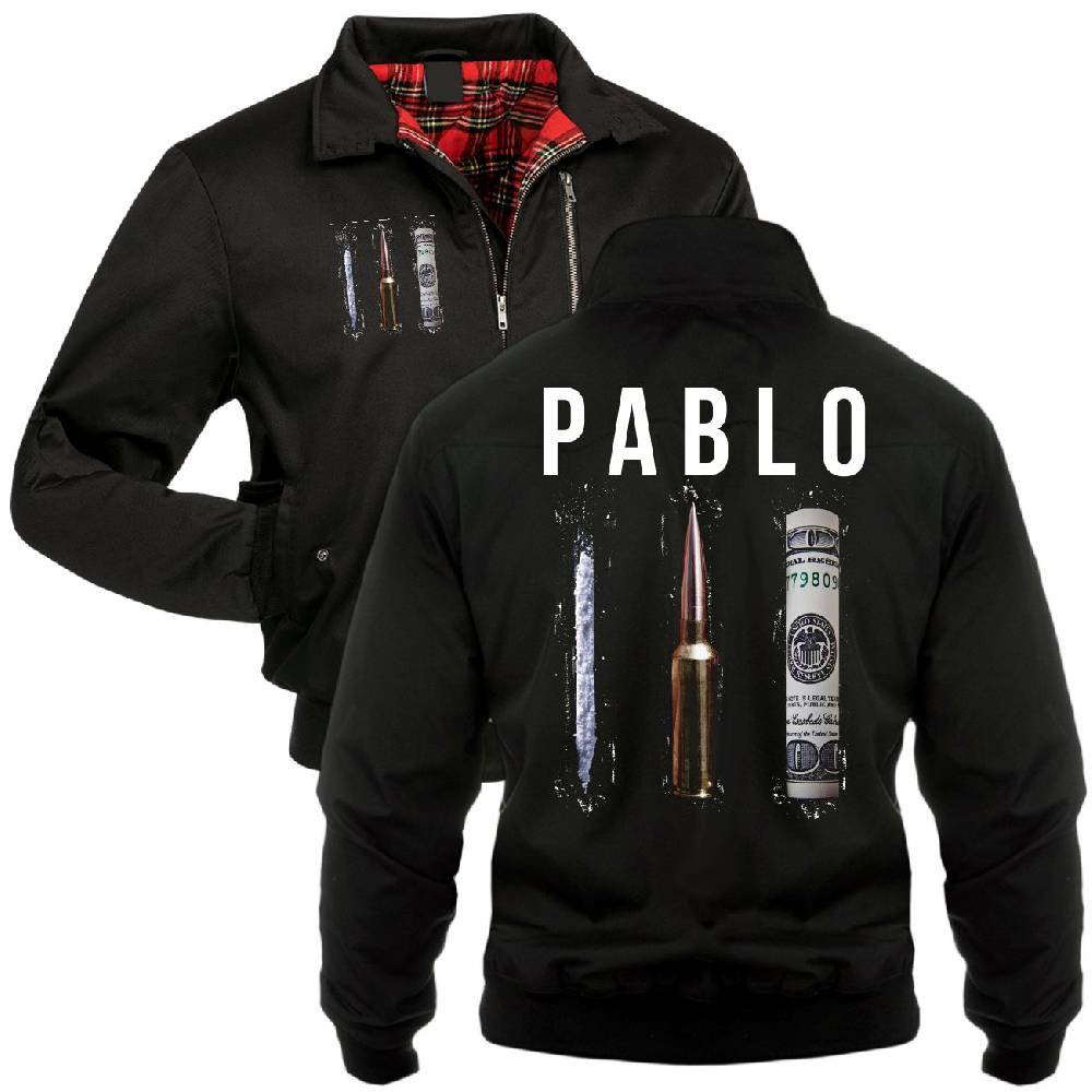 Spass Kostet Männer Gefütterte Harrington Jacke Crime Money Super Rabatt