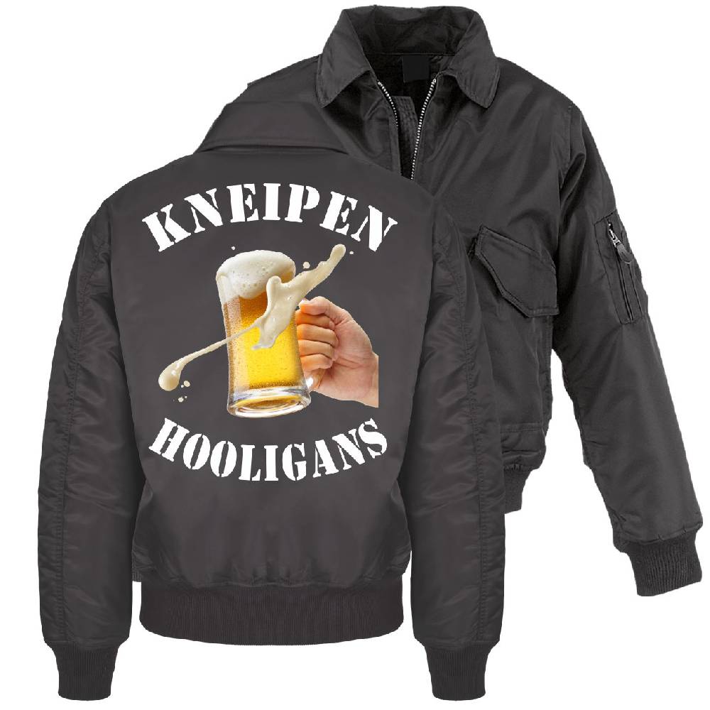 Spass Kostet CWU Bomberjacke mit Kragen KNEIPEN HOOLIGANS Zeitlich begrenztes Angebot
