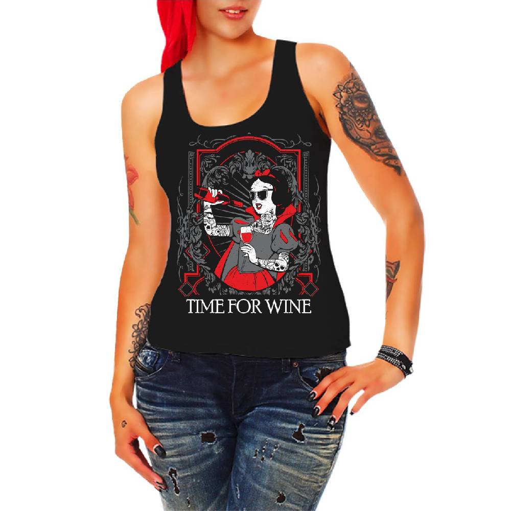 Spass Kostet Frauen Trägershirt Time for Wine Fabrik Onlineshop