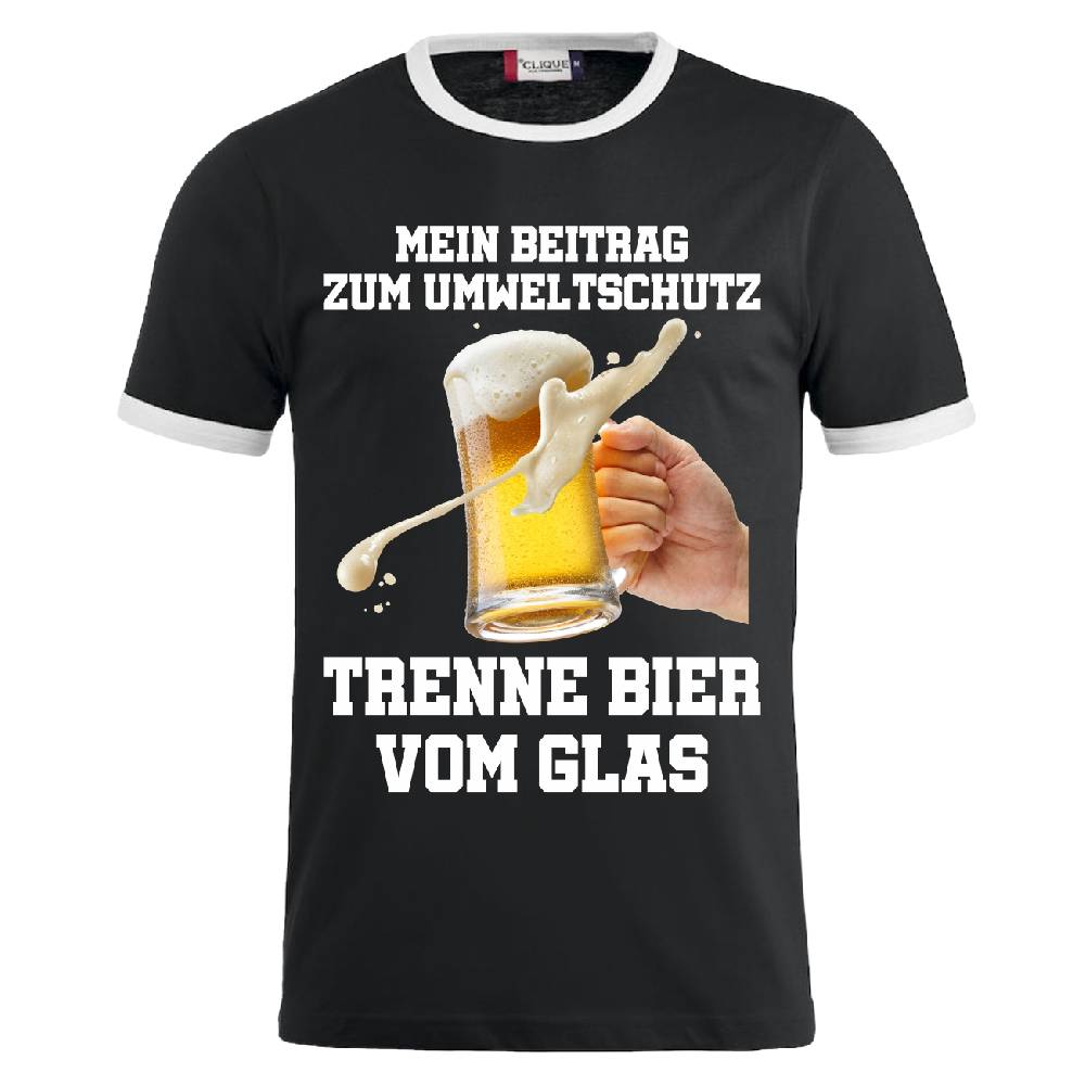 Spass Kostet Männer T-Shirt Umweltschutz Trenne Bier vom Glas S bis 8XL Günstig kaufen