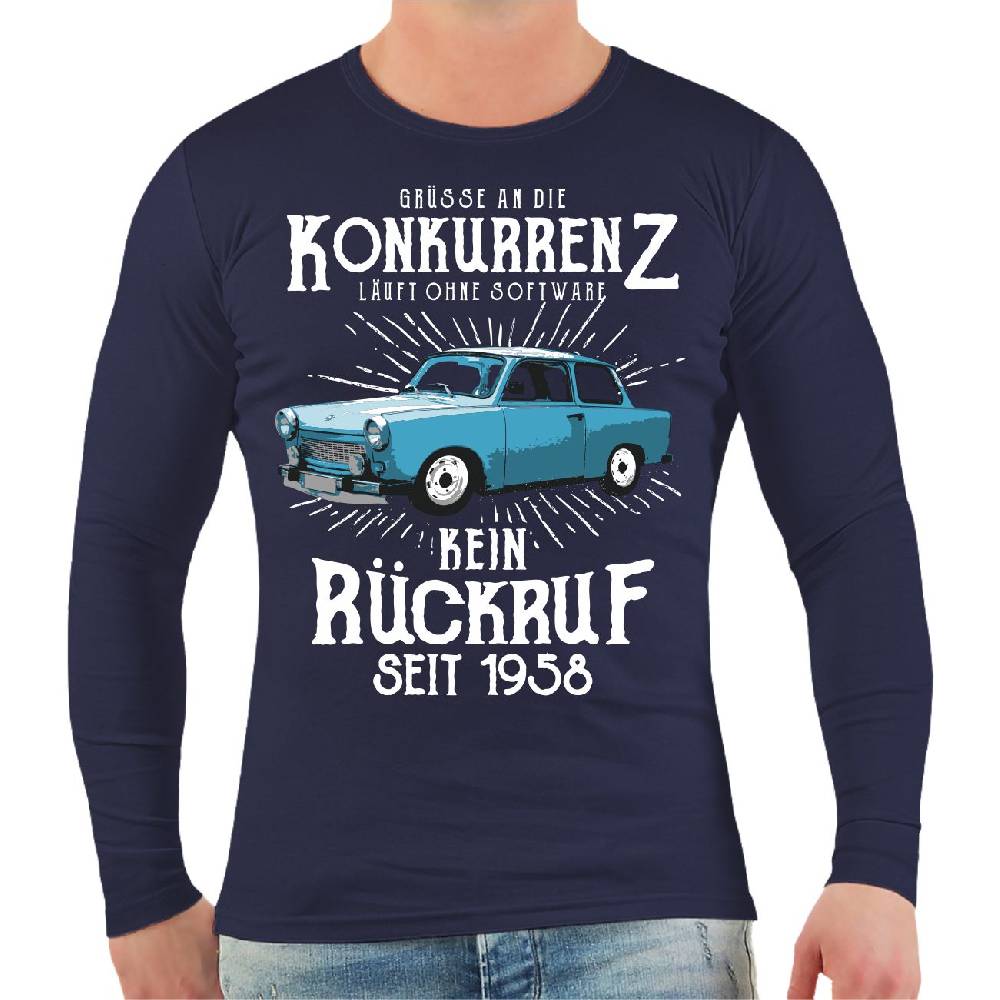 Spass Kostet Männer Longsleeve DDR Grüße an die Konkurrenz KEIN RÜCKRUF Bis zu 60% Rabatt