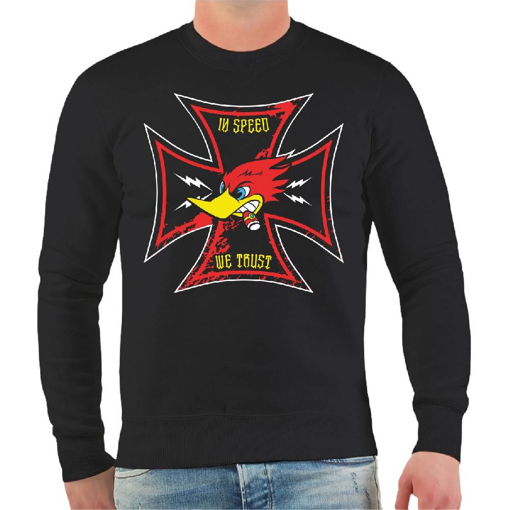 Spass Kostet Männer Sweatshirt Racing Team In Speed we trust Preisnachlass