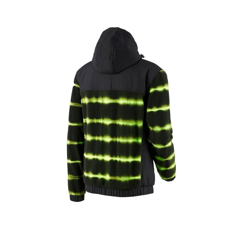 Strauss Hybrid Kapuzenfleecejacke tie-dye e.s.motion ten Online Outlet