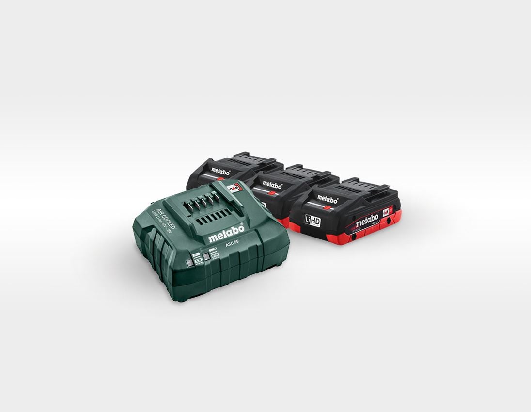 Strauss Metabo 18,0V Kombipack XV 3x 4,0 Ah LiHD+Ladegerät Clearance-Verkauf